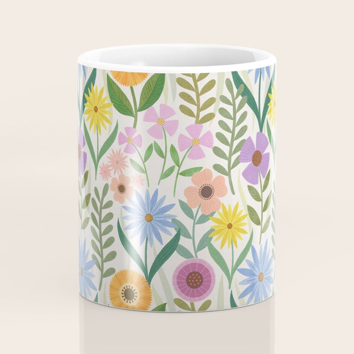 Wildflower Garden - Light Coffee Mug Gallery Image 4