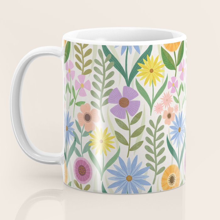 Wildflower Garden - Light Coffee Mug Gallery Image 3