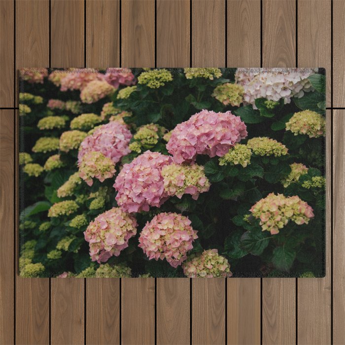 Hydrangeas Outdoor Rug Gallery Image 1