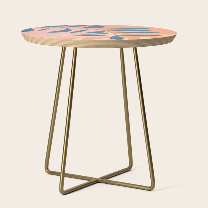Abstract Blue Branch Side Table Gallery Image 1