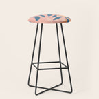 Abstract Blue Branch Stool Gallery Image 1