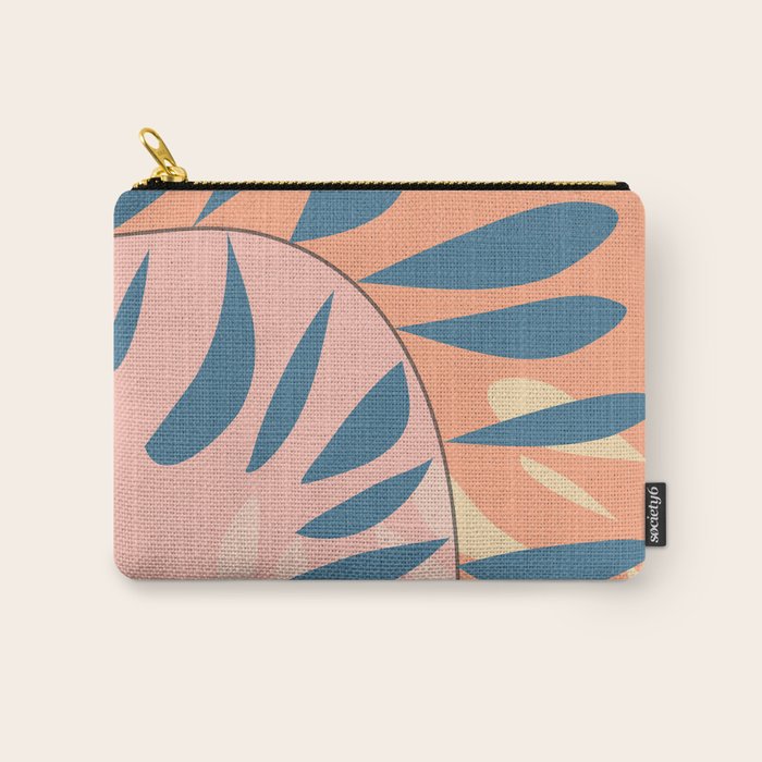Abstract Blue Branch Carry All Pouch Gallery Image 1