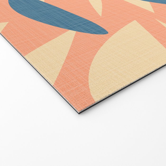 Abstract Blue Branch Welcome Mat Gallery Image 2