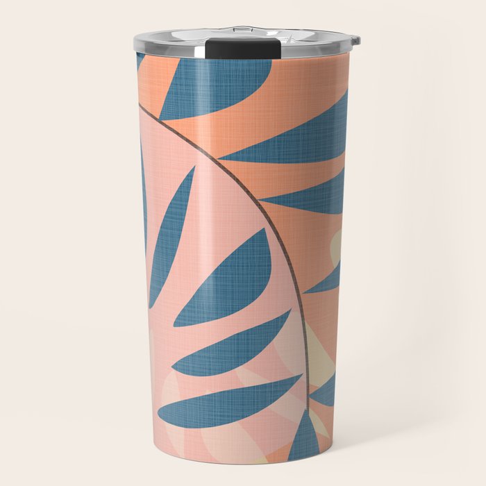 Abstract Blue Branch Travel Mug Gallery Image 1