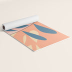 Abstract Blue Branch Yoga Mat Gallery Image 2