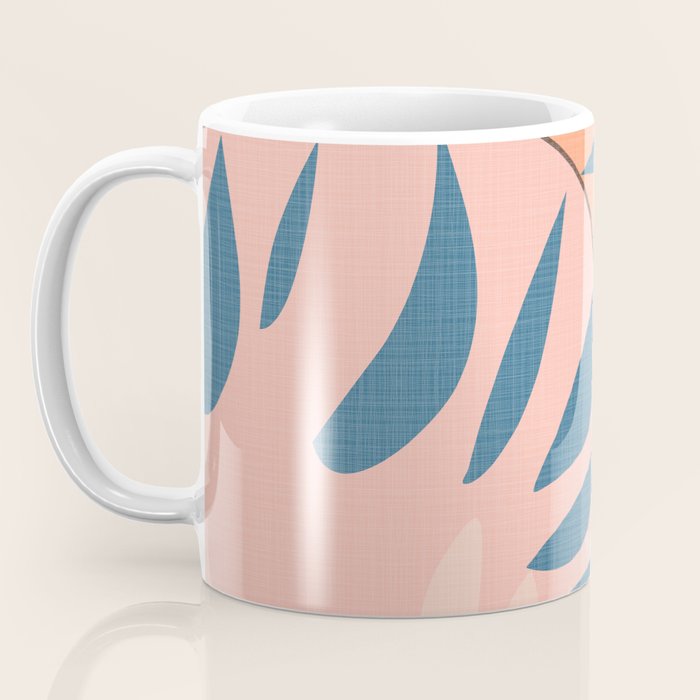 Abstract Blue Branch Coffee Mug Gallery Image 3