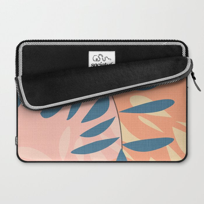 Abstract Blue Branch Laptop Sleeve Gallery Image 2