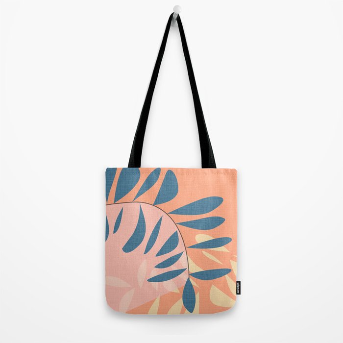 Abstract Blue Branch Tote Bag Gallery Image 2