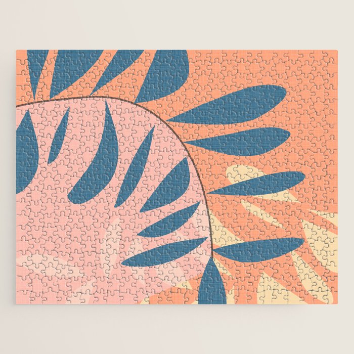 Abstract Blue Branch Jigsaw Puzzle Gallery Image 1