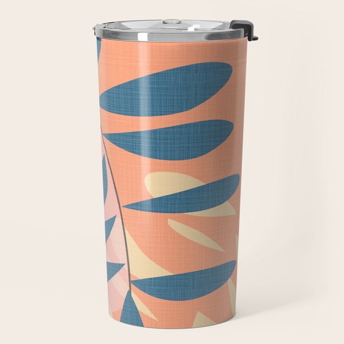 Abstract Blue Branch Travel Mug Gallery Image 2