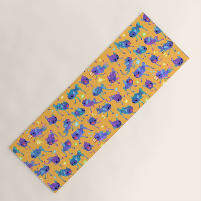 Cheerful tripod fish Yoga Mat Gallery Image 1