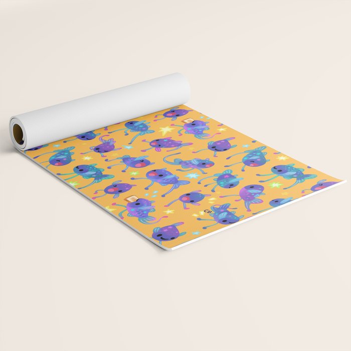 Cheerful tripod fish Yoga Mat Gallery Image 2