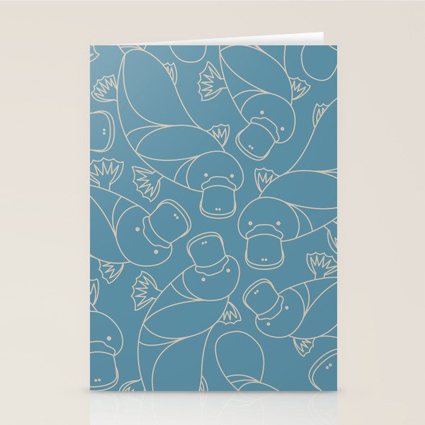 Minimalist Platypus Stationery Card Gallery Image 1