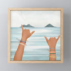 Shaka Sign Mini Art Print Gallery Image 1