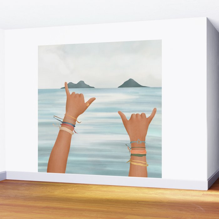 Shaka Sign Wall Mural Gallery Image 2