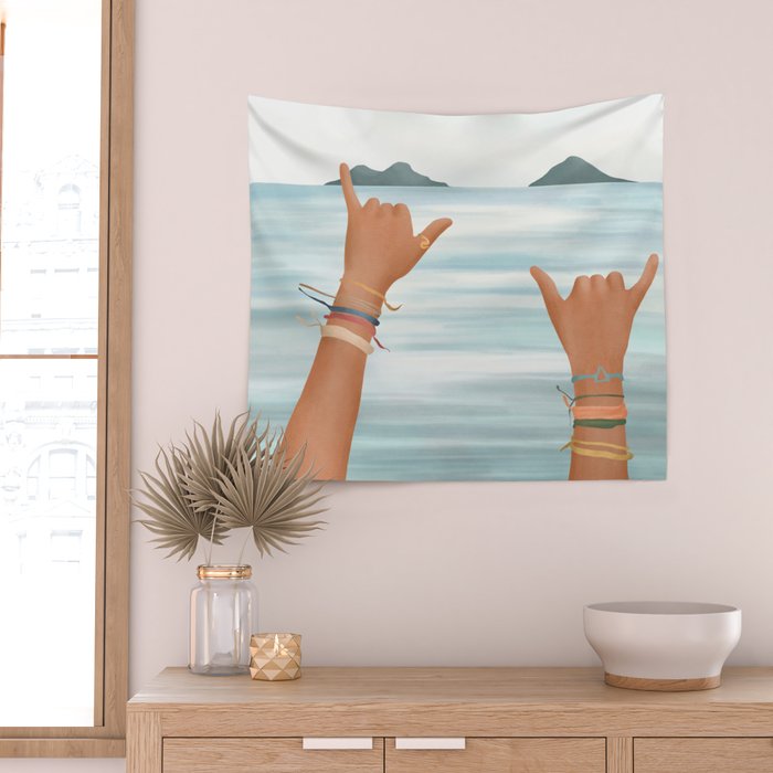 Shaka Sign Wall Tapestry Gallery Image 2
