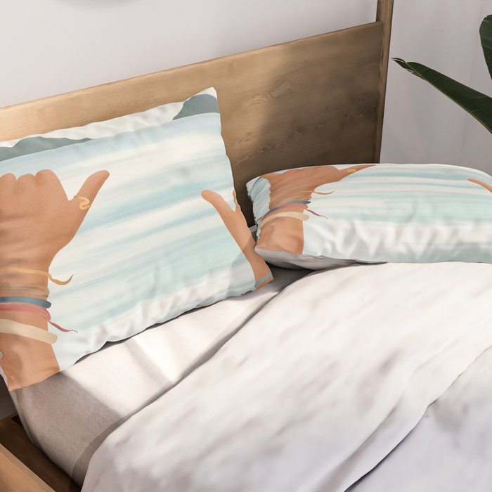 Shaka Sign Pillow Sham Gallery Image 2