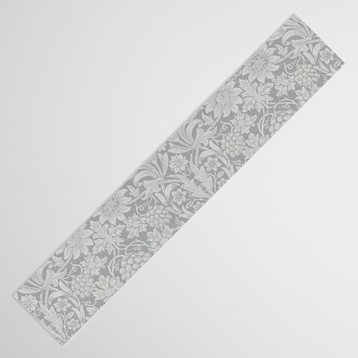 William Morris Pure Sunflower Dove Grey Vintage Pattern Table Runner Gallery Image 3