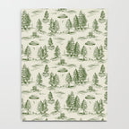 Green Alien Abduction Toile De Jouy Pattern Notebook Gallery Image 4