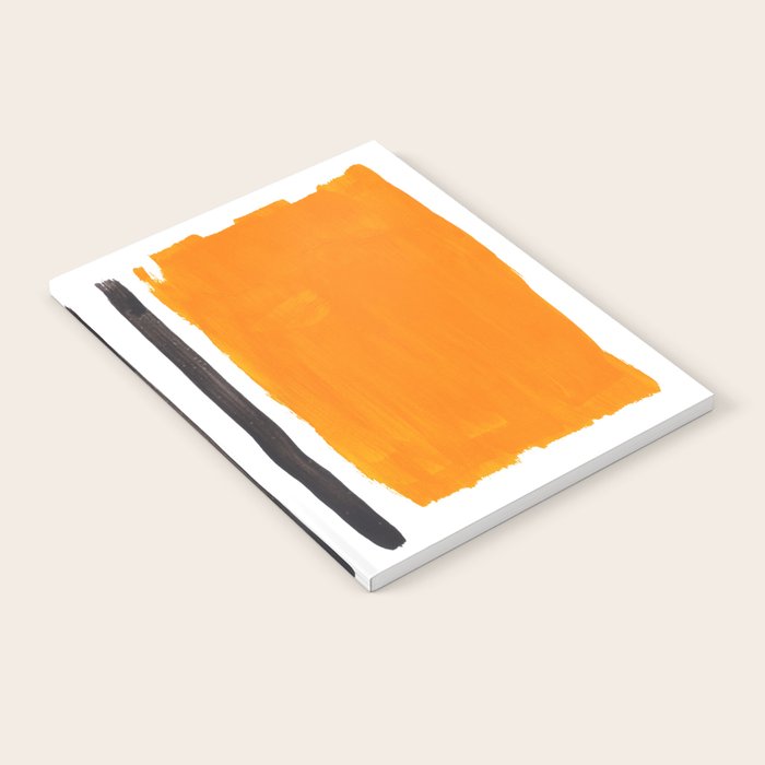 Minimalist Mid Century Mango Shade Black Lines Sunset Landscape Fun Notebook Gallery Image 2