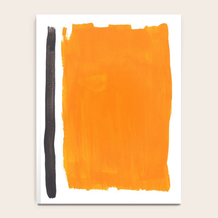 Minimalist Mid Century Mango Shade Black Lines Sunset Landscape Fun Notebook Gallery Image 4