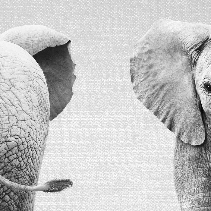Baby Elephant - Black & White Coffee Mug Gallery Image 2