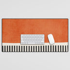 Orange Gray Black Modern Minimalism Artwork Desk Mat Gallery Image 1