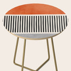 Orange Gray Black Modern Minimalism Artwork Side Table Gallery Image 2