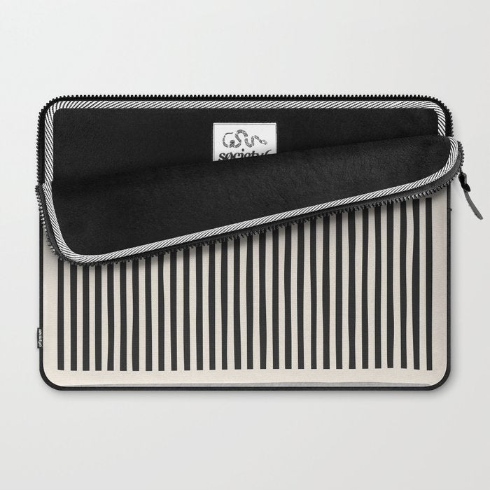 Orange Gray Black Modern Minimalism Artwork Laptop Sleeve Gallery Image 2