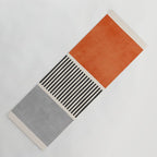 Orange Gray Black Modern Minimalism Artwork Yoga Mat Gallery Image 1
