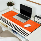 Orange Gray Black Modern Minimalism Artwork Desk Mat Gallery Image 2