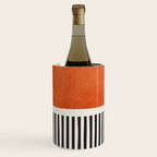 Orange Gray Black Modern Minimalism Artwork Wine Chiller Gallery Image 1