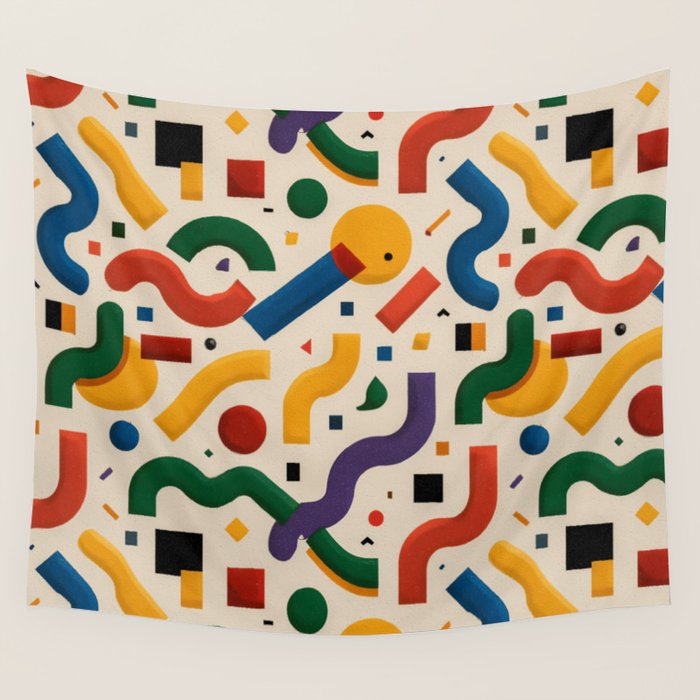 Eclectic Revival Autumn Geometry Wall Tapestry Gallery Image 4