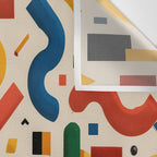 Eclectic Revival Autumn Geometry Wall Tapestry Gallery Image 3