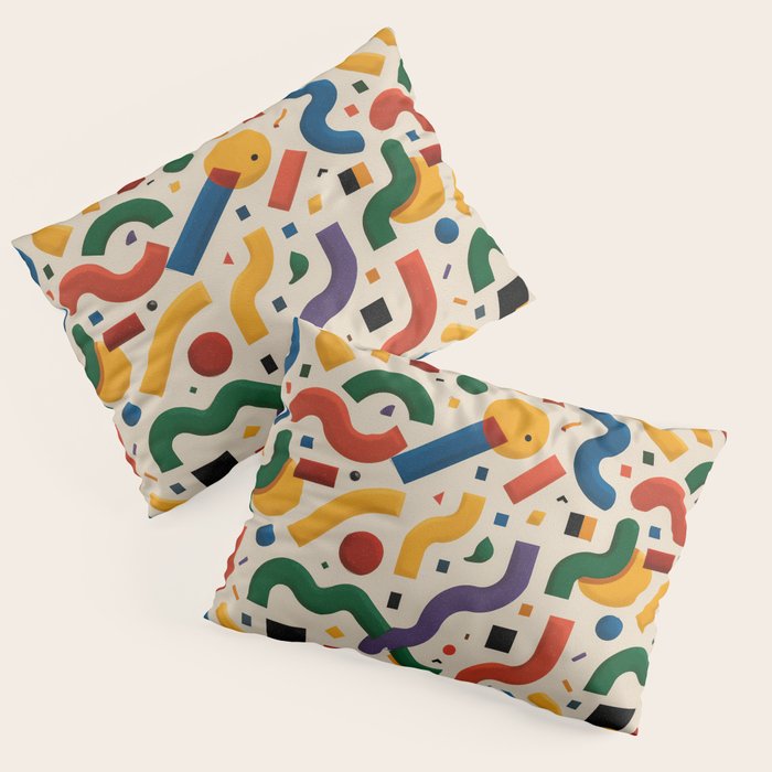 Eclectic Revival Autumn Geometry Pillow Sham Gallery Image 3