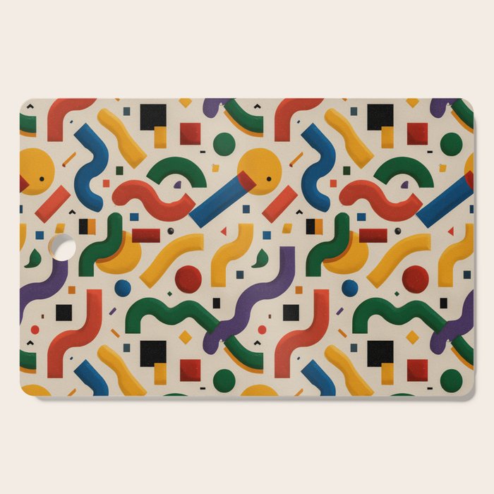 Eclectic Revival Autumn Geometry Cutting Board Gallery Image 1