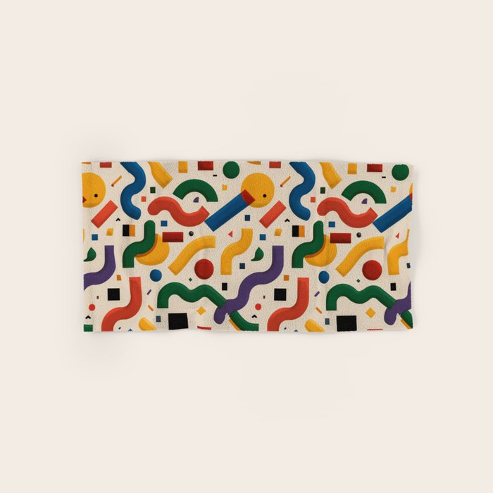 Eclectic Revival Autumn Geometry Bath Towel Gallery Image 1