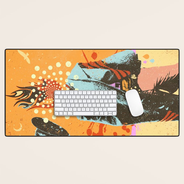 PSYCHEDELIC COWBOY Desk Mat Gallery Image 1
