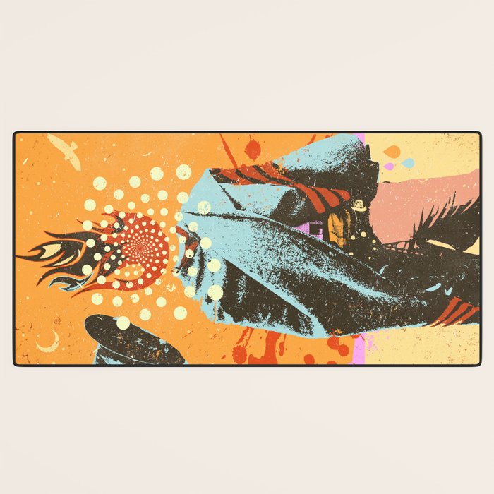 PSYCHEDELIC COWBOY Desk Mat Gallery Image 3