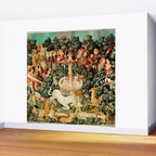 Hunt Of The Unicorn Medieval Tapestry Wall Mural Gallery Image 2
