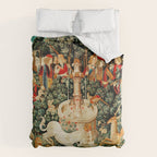 Hunt Of The Unicorn Medieval Tapestry Duvet Cover Gallery Image 6