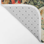 Hunt Of The Unicorn Medieval Tapestry Bath Mat Gallery Image 2
