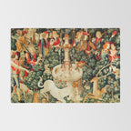 Hunt Of The Unicorn Medieval Tapestry Rug Gallery Image 2