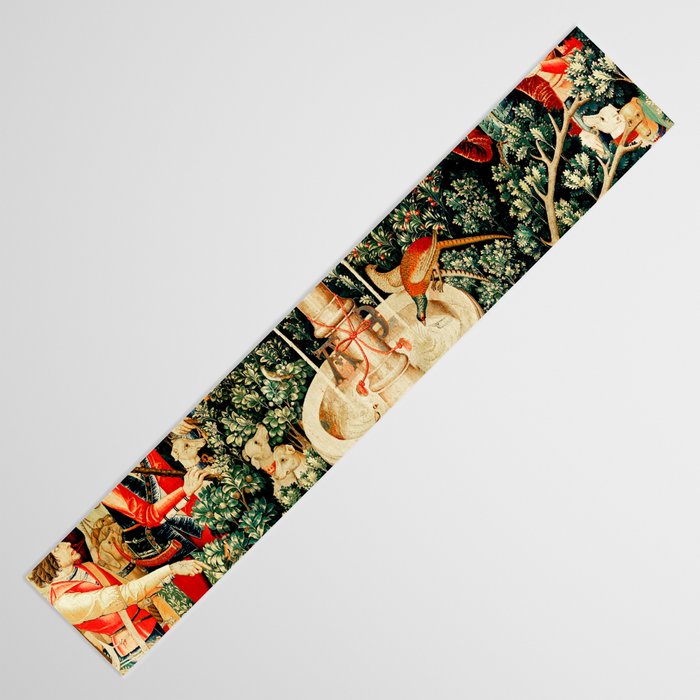 Hunt Of The Unicorn Medieval Tapestry Table Runner Gallery Image 3