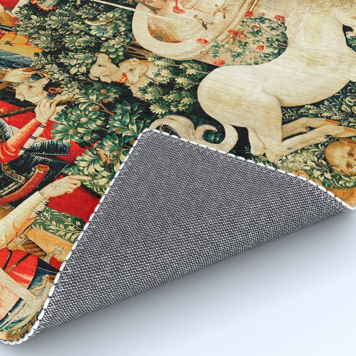 Hunt Of The Unicorn Medieval Tapestry Rug Gallery Image 4