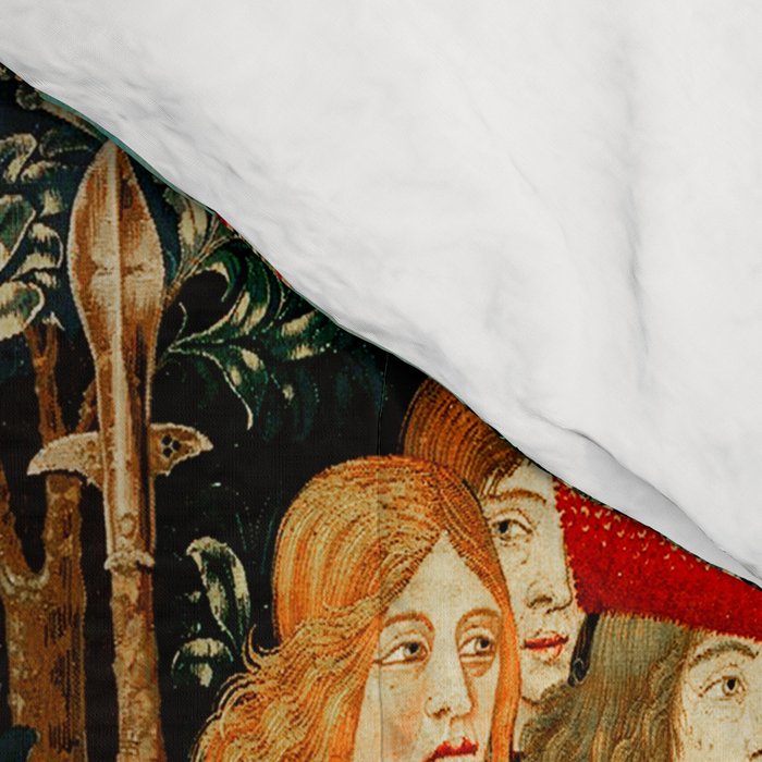 Hunt Of The Unicorn Medieval Tapestry Comforter Gallery Image 4