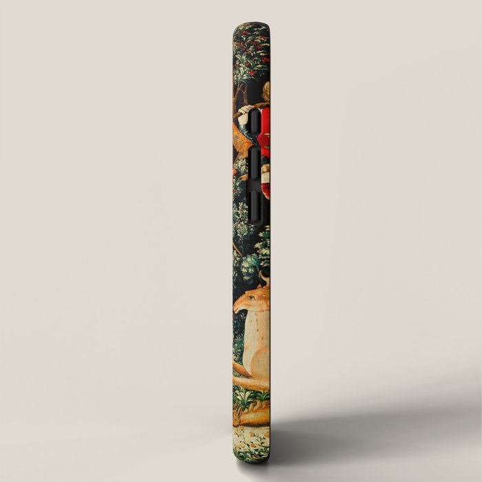 Hunt Of The Unicorn Medieval Tapestry iPhone Case Gallery Image 2