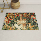 Hunt Of The Unicorn Medieval Tapestry Rug Gallery Image 1