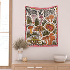 Mushrooms of West Virginia Wall Tapestry Gallery Image 2