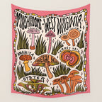 Mushrooms of West Virginia Wall Tapestry Gallery Image 4